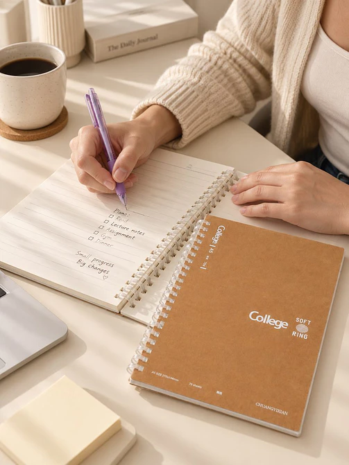 CUADERNO CON HOJAS RAYADAS A5 C/U 3