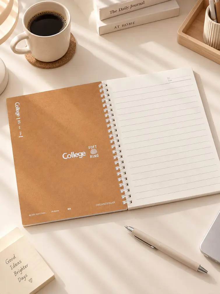 CUADERNO CON HOJAS LISAS B5 C/U 6