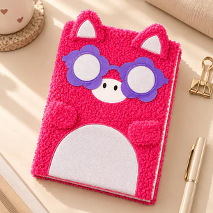 CUADERNO DE PELUCHE CERDITO A4 C/U