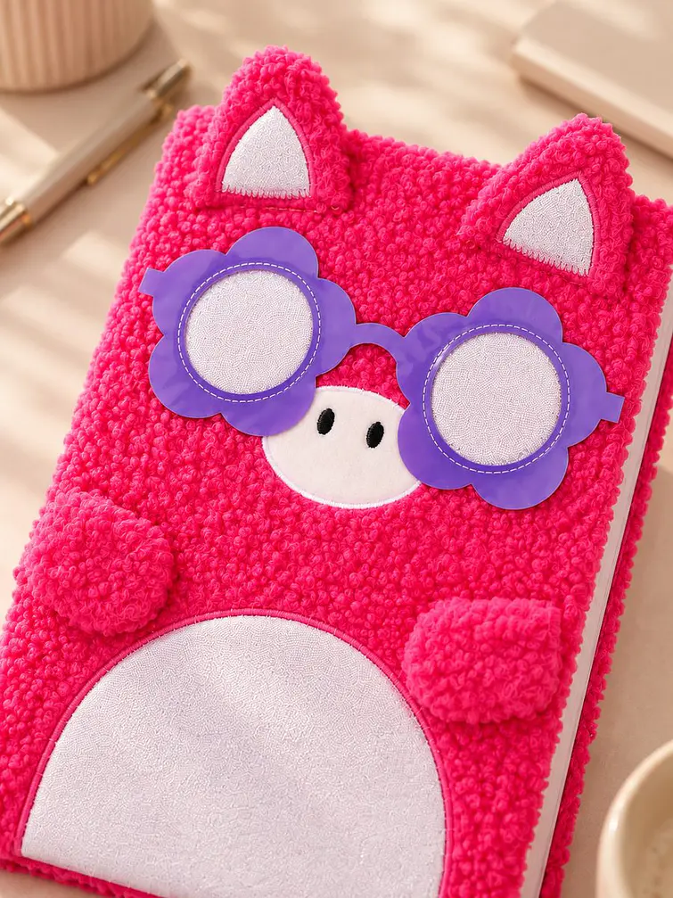 CUADERNO DE PELUCHE CERDITO A4 C/U 3