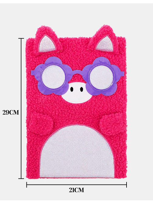 CUADERNO DE PELUCHE CERDITO A4 C/U 5