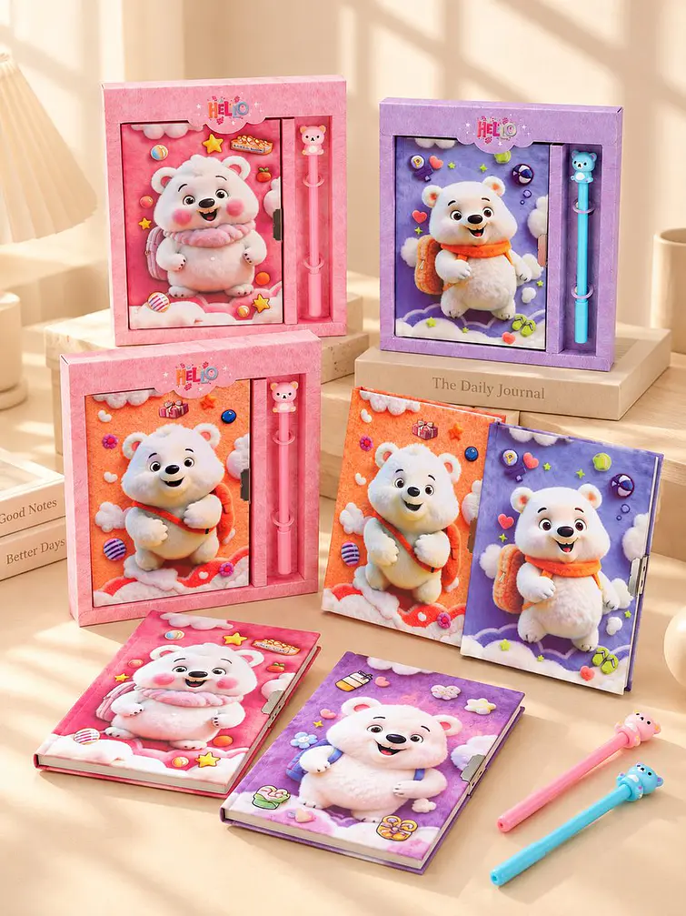 SET DE DIARIO INTIMO OSITO C/U 1