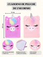 CUADERNO DE PELUCHE UNICORNIO A5 C/U - Miniatura 6