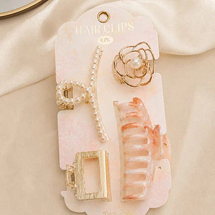 SET DE ACCESORIOS PARA PELO PCS*4