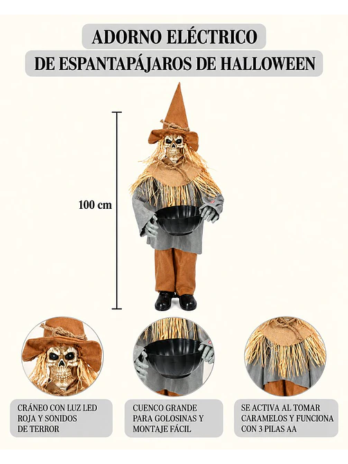 ADORNO ESPANTAPAJAROS CALAVERA C/U 7