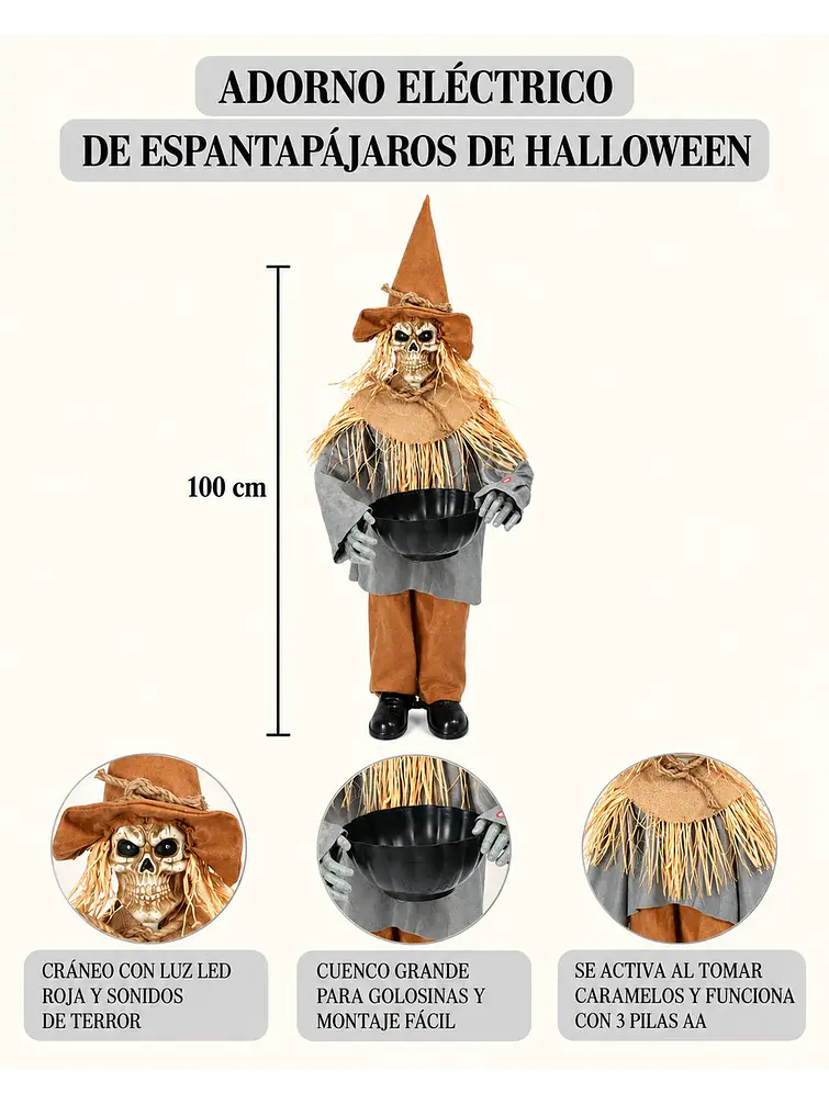 ADORNO ESPANTAPAJAROS CALAVERA C/U 7