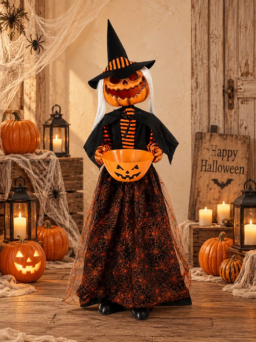 ADORNO BRUJA CALABAZA C/U 1