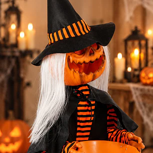 ADORNO BRUJA CALABAZA C/U