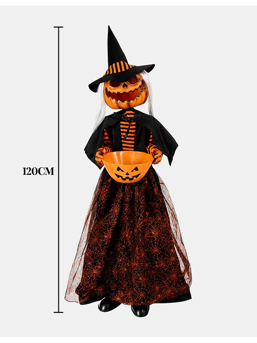 ADORNO BRUJA CALABAZA C/U 6