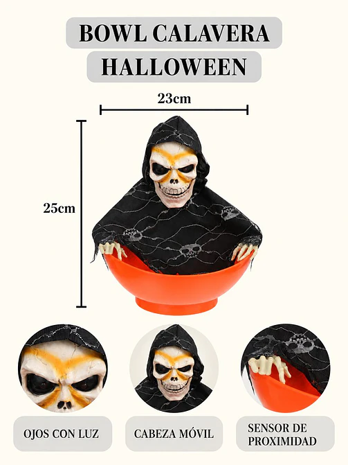 PLATO DE CALAMEROS HALLOWEEN C/U 7