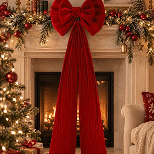 MOÑO DECORATIVO NAVIDEÑO C/U