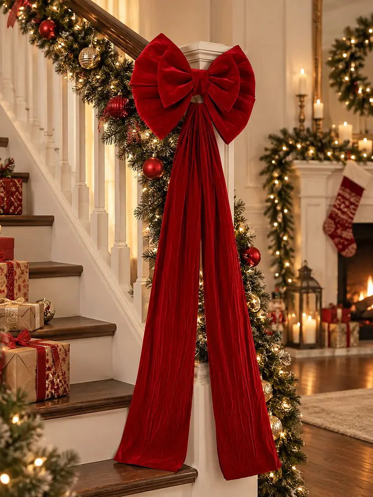 MOÑO DECORATIVO NAVIDEÑO C/U 3