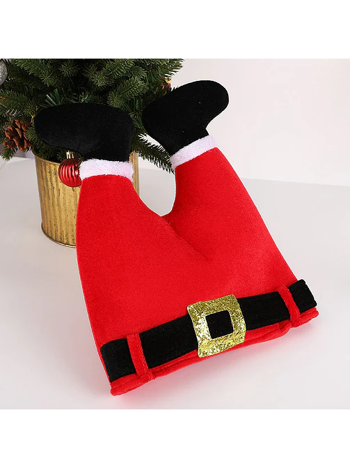 GORRO PIERNAS DE PAPA NOEL C/U 3