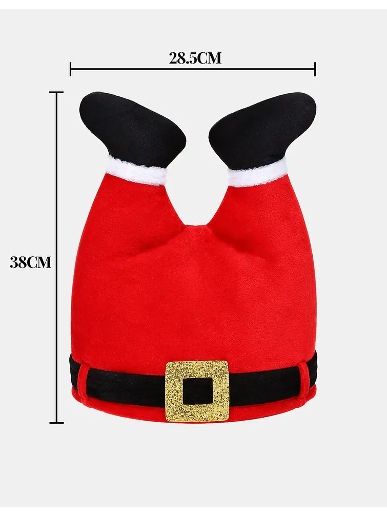 GORRO PIERNAS DE PAPA NOEL C/U 6