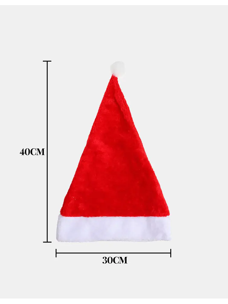 GORRO PAPA NOEL C/U 4