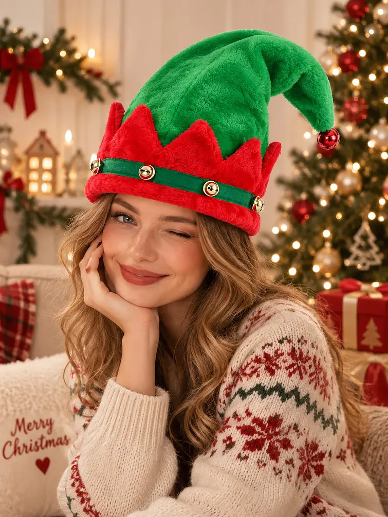 GORRO DE ELFO NAVIDEÑO C/U 1
