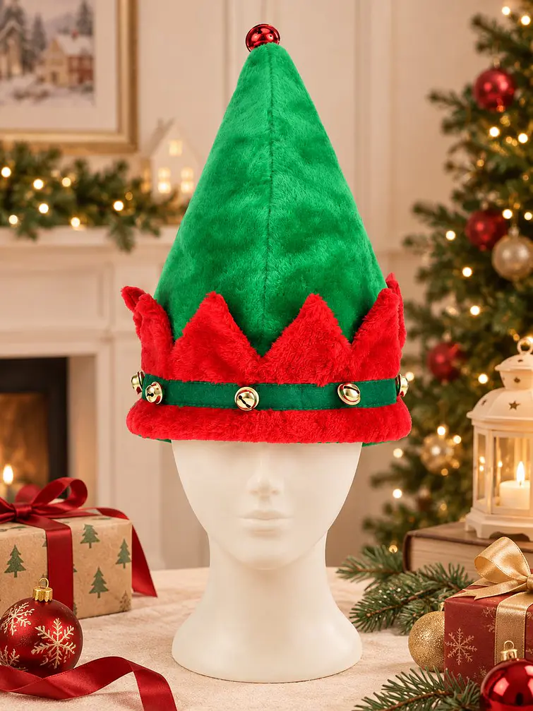 GORRO DE ELFO NAVIDEÑO C/U 5