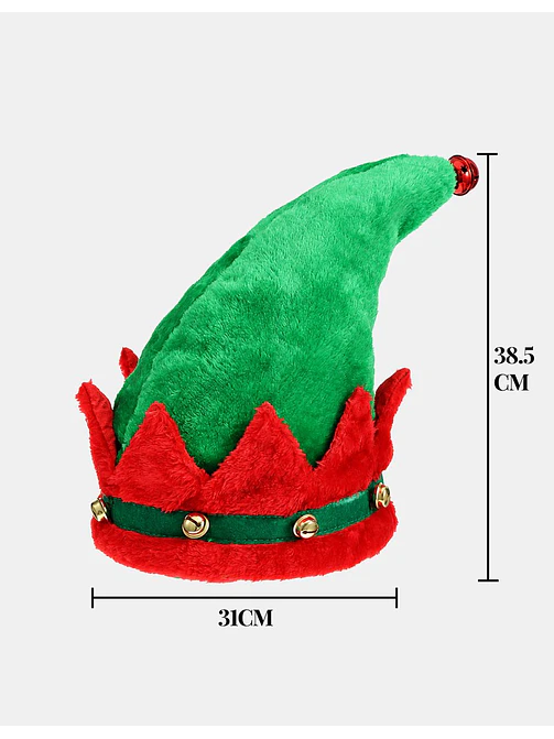 GORRO DE ELFO NAVIDEÑO C/U 6