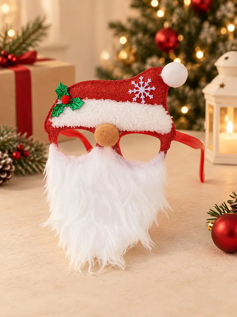 ANTEOJOS PAPA NOEL CON BARBA C/U 1
