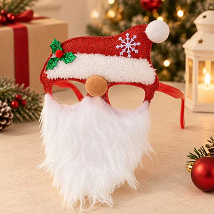 ANTEOJOS PAPA NOEL CON BARBA C/U