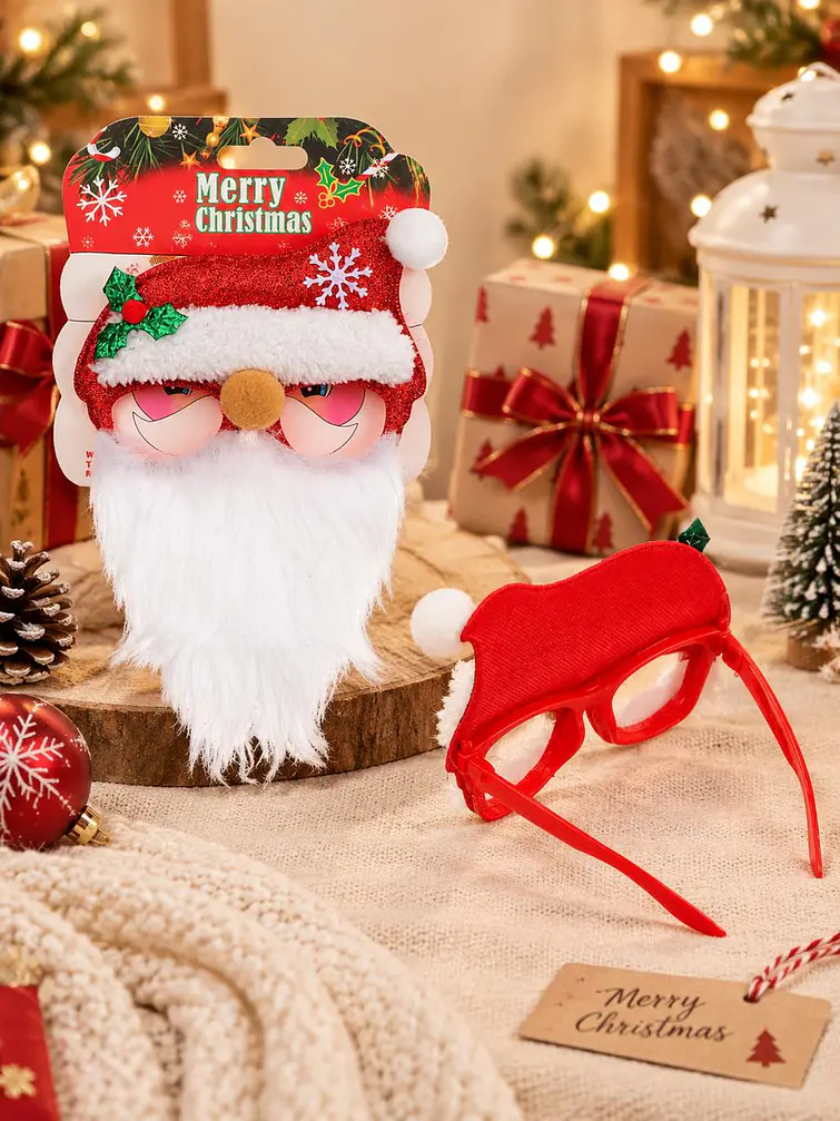 ANTEOJOS PAPA NOEL CON BARBA C/U 2