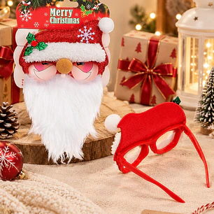 ANTEOJOS PAPA NOEL CON BARBA C/U