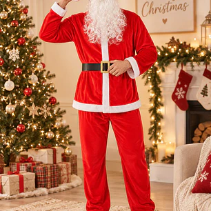 DISFRAZ PAPA NOEL PARA ADULOTS C/U