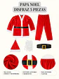 DISFRAZ PAPA NOEL PARA ADULOTS C/U - Miniatura 8