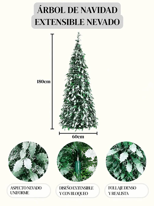 ARBOL DE NAVIDAD PLEGABLE C/U 5