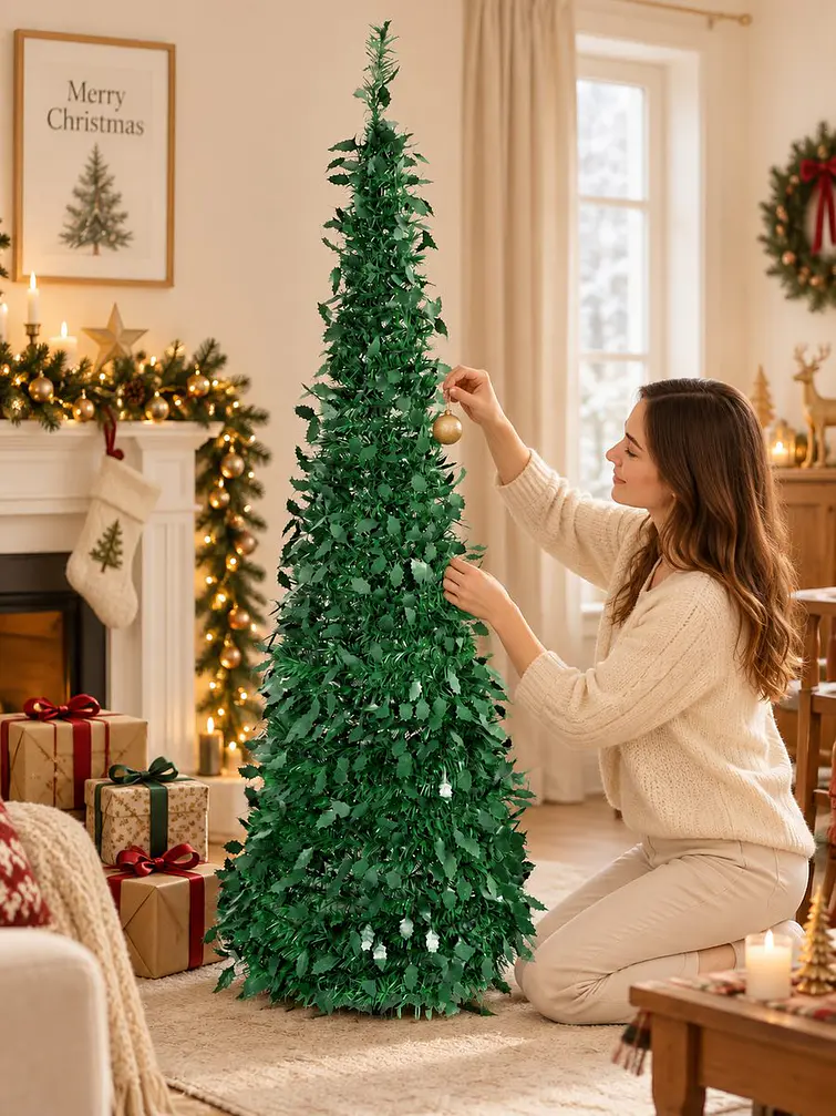 ARBOL DE NAVIDAD PLEGABLE C/U 3