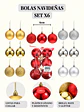 BOLA DE NAVIDAD PCS*6 - Miniatura 8