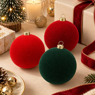 BOLAS DE NAVIDAD PCS*4