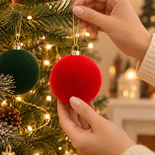 BOLAS DE NAVIDAD PCS*4