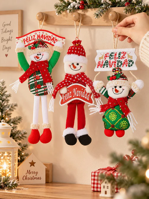 ADORNO NAVIDEÑO COLGANTE C/U 6