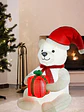 OSO POLAR NAVIDEÑO INFLABLE C/U - Miniatura 2