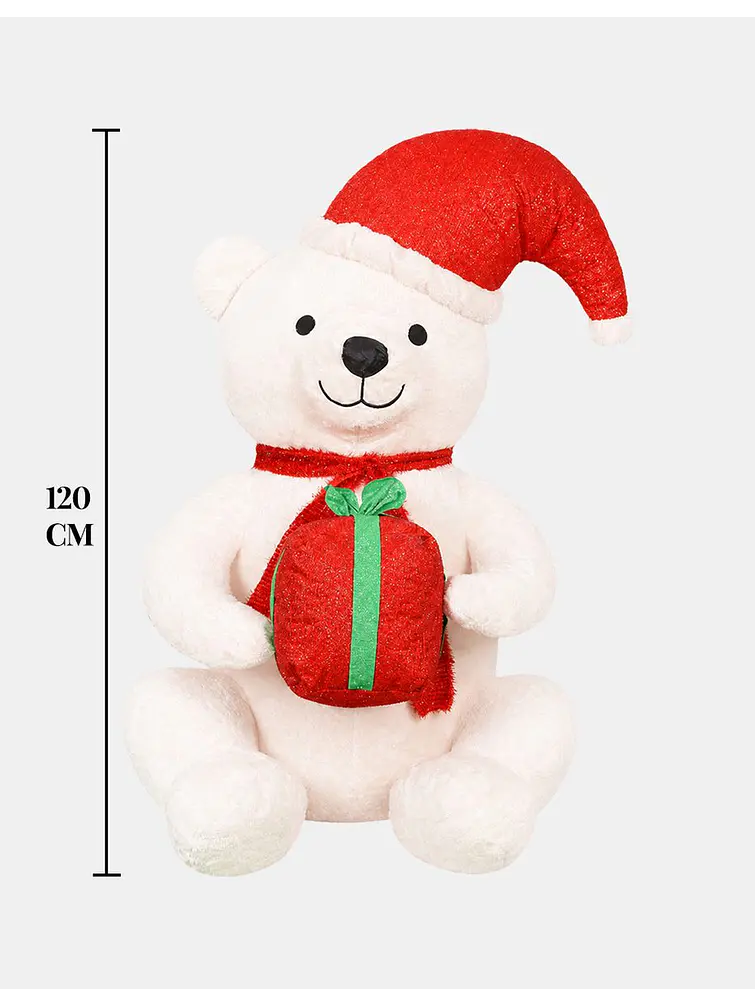 OSO POLAR NAVIDEÑO INFLABLE C/U 6