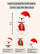 OSO POLAR NAVIDEÑO INFLABLE C/U - Miniatura 7