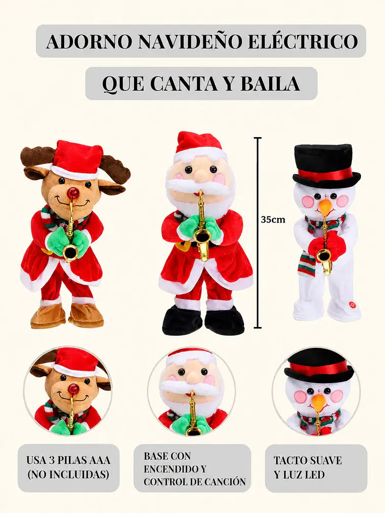 ADORNO DE NAVIDAD C/U 8