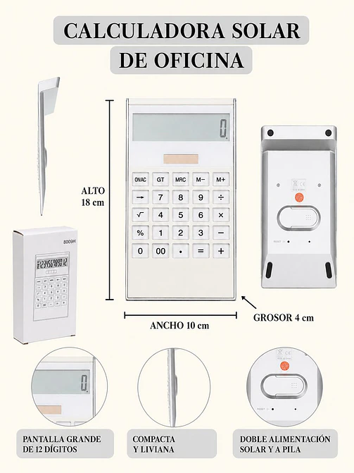 CALCULADORA DE ESCRITORIO C/U 7
