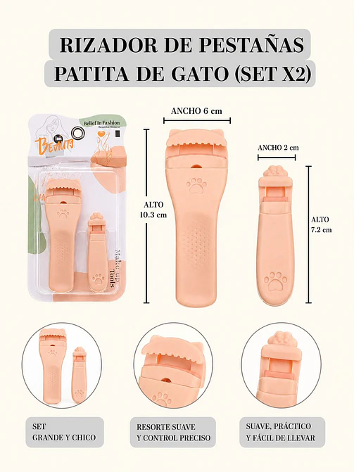 SET DE ARQUEADORES DE PESTAÑAS PCS*2 7