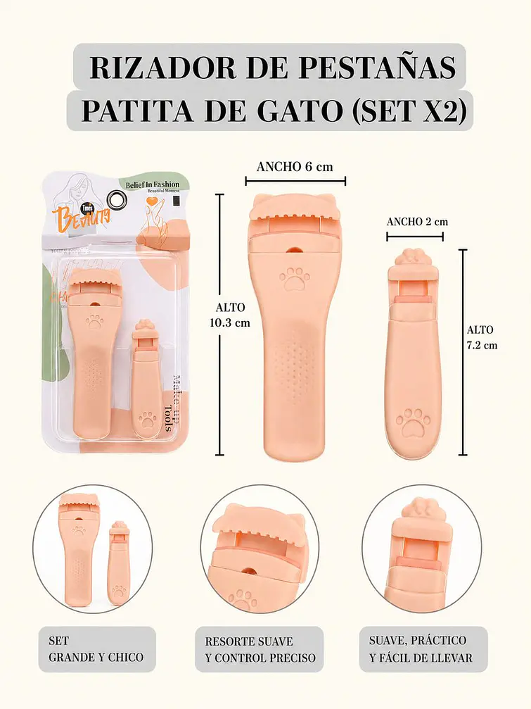 SET DE ARQUEADORES DE PESTAÑAS PCS*2 7
