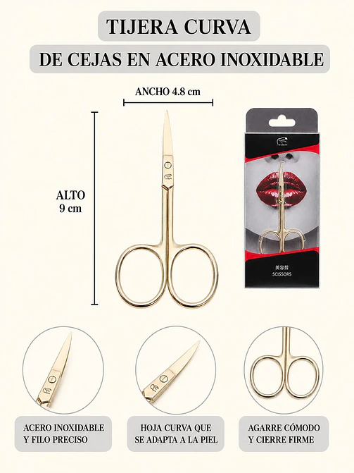 TIJERA PARA CEJAS C/U 7