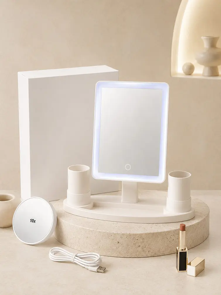 ESPEJO DE MAQUILLAJE LED C/U 6