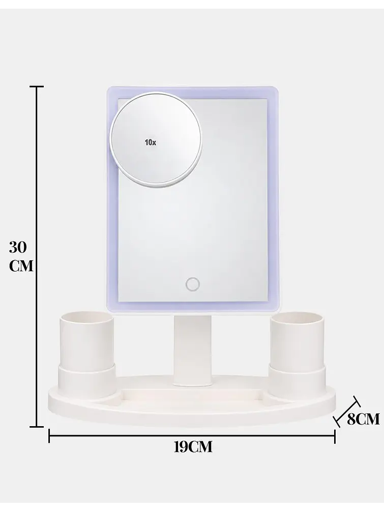 ESPEJO DE MAQUILLAJE LED C/U 7