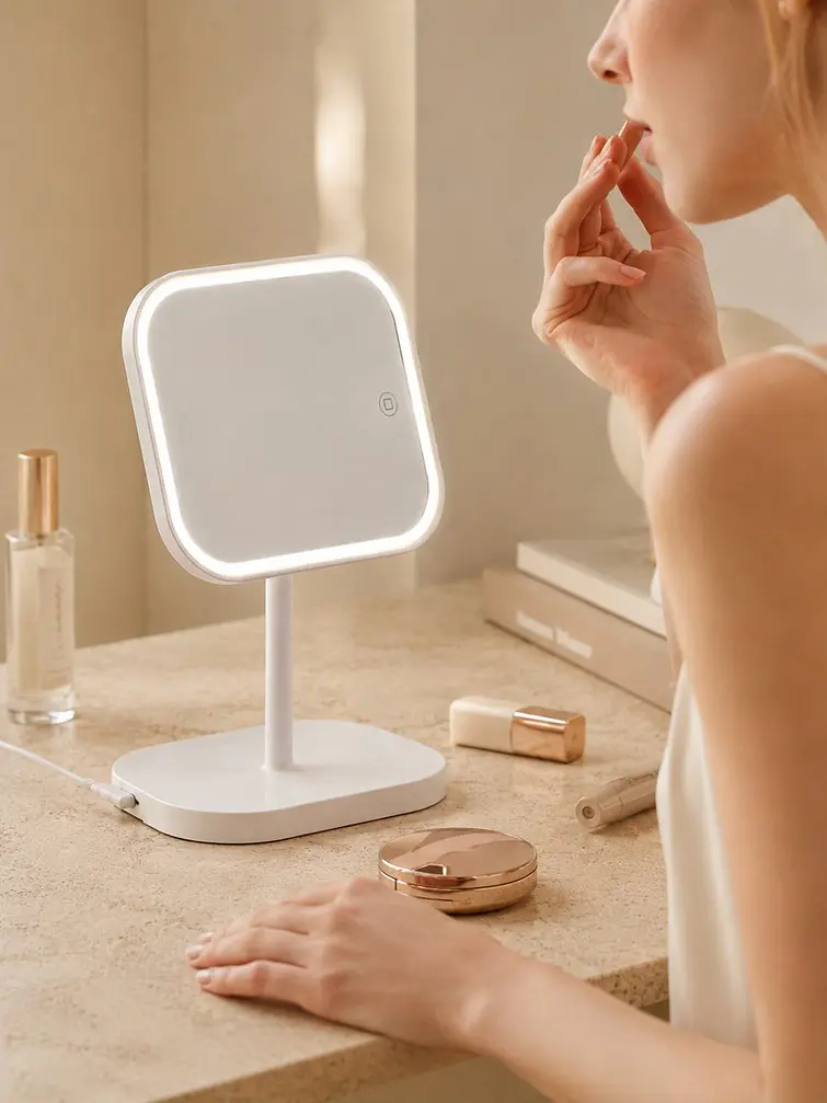 ESPEJO DE MAQUILLAJE LED C/U 4