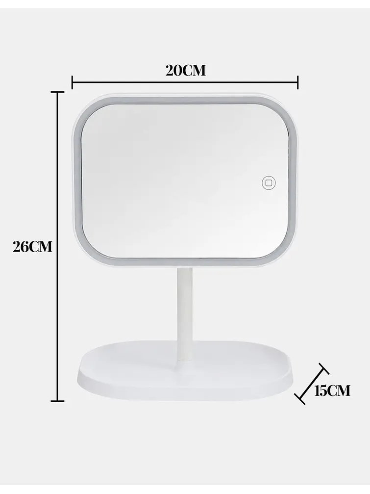 ESPEJO DE MAQUILLAJE LED C/U 6