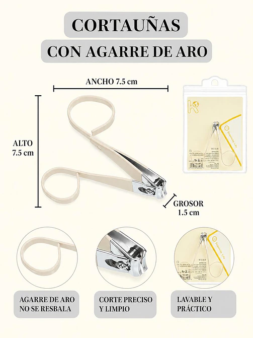 CORTAÚÑAS CON MANGO LARGO C/U 6