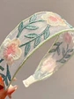 VINCHA BORDADA CON FLORES C/U - Miniatura 1