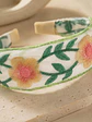 VINCHA BORDADA CON FLORES C/U - Miniatura 3