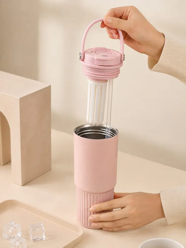 VASO TERMICO CON MANIJA 900 ML C/U 2